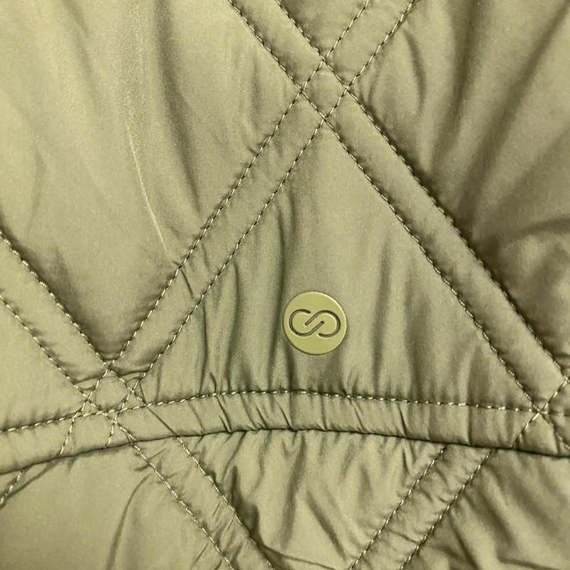 Calia Women's Long Quilted Bomber Long Sleeve Dark Olive WAX36038 Winter Warm