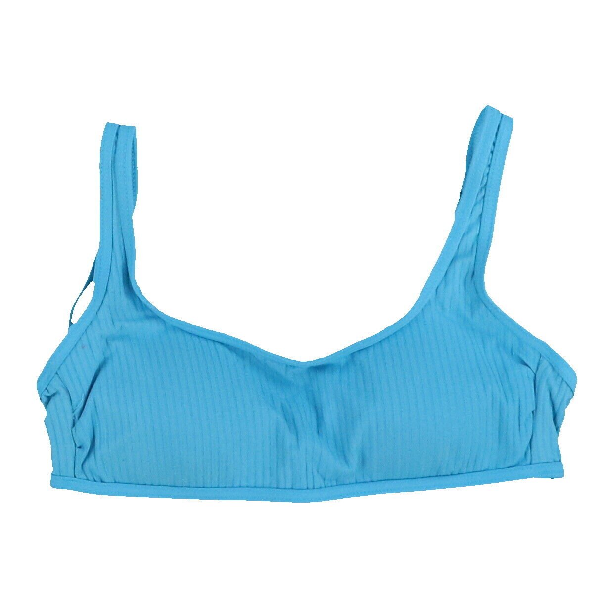 California Waves Womens Bralette Bikini Top Ribbed Padded Swimsuit S M L New
