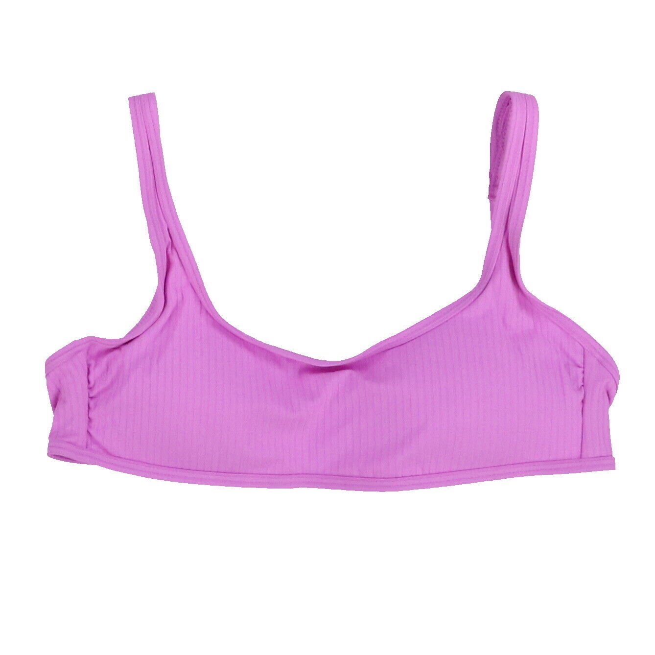 California Waves Womens Bralette Bikini Top Ribbed Padded Swimsuit S M L New
