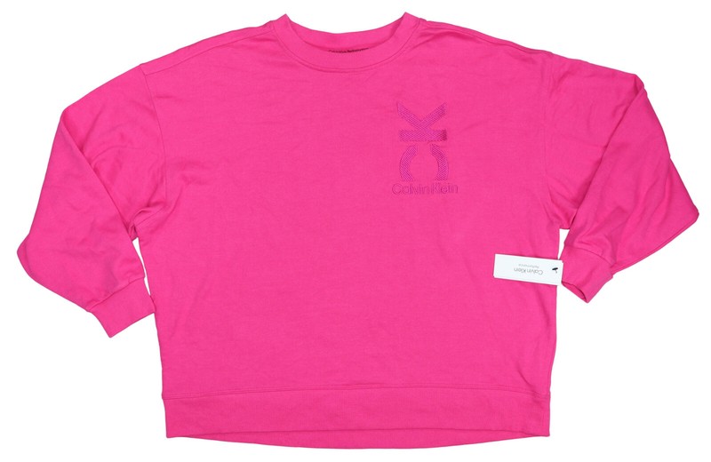 Calvin Klein CK Embroidered Crew Neck Women's Sweatshirt NWT Pick Size/Color