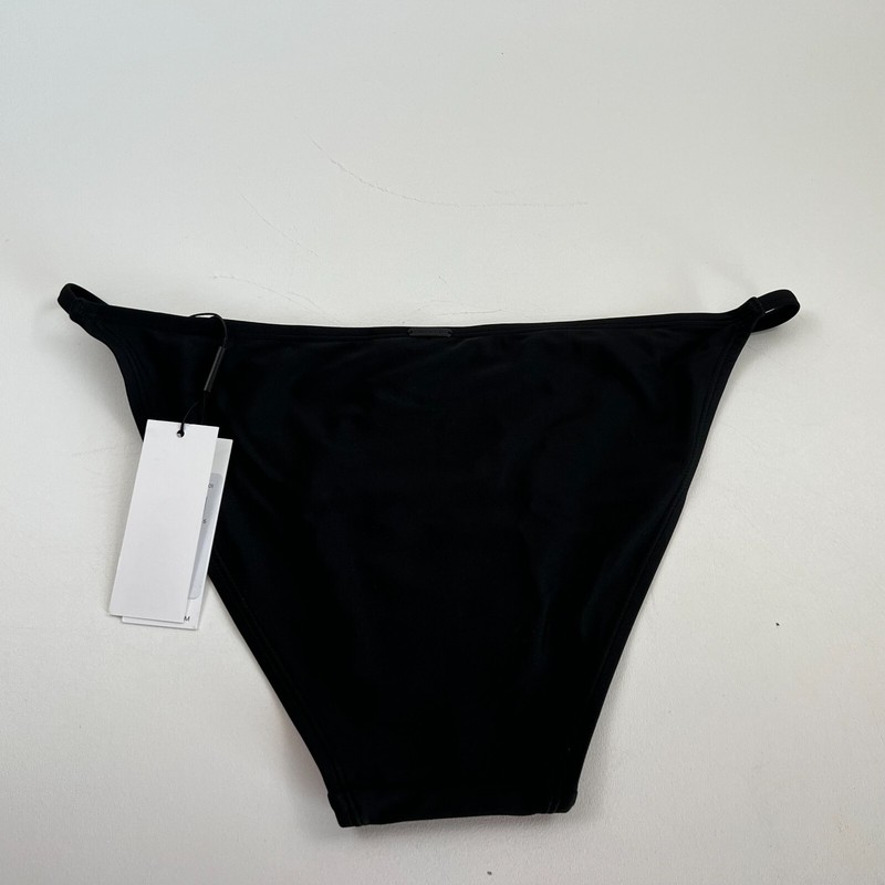 Calvin Klein Swimwear Women UPF50+ Strappy Sided Bikini Bottom Black XL NWT