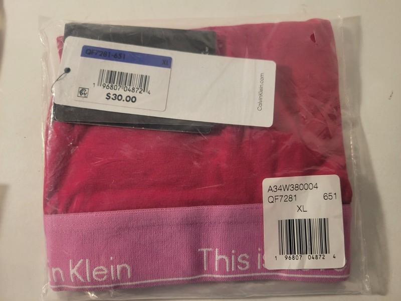 CALVIN KLEIN Women's Pride This Is Love Tonal Unlined Bralette QF7281 Size L