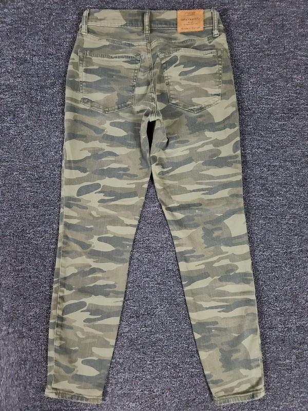 Camo Jeans Womens 4/27 Lucky Brand Ava Skinny Stretch 27x26 Ankle Casual Denim