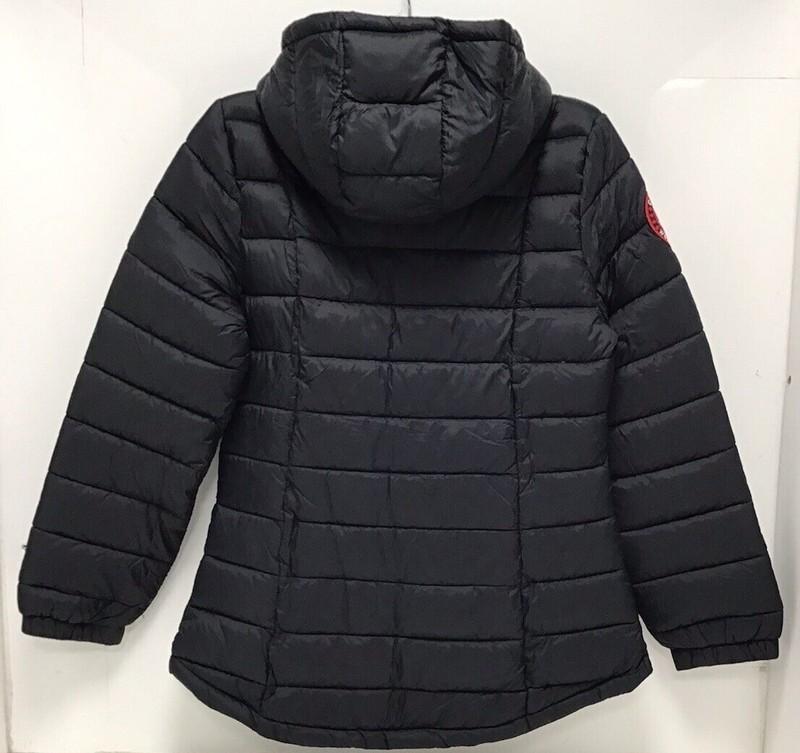 Canada Weather Gear Coat Hooded Packable Puffer Womens S Glacier Shield Black