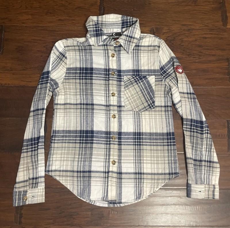 Canada Weather Gear Women’s LS Flannel Shirt Sz. M NEW 43091CGY Canada Weather Gear Women’s LS Flannel Shirt Sz. M NEW 43091CGY