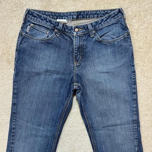 Carhartt Bootcut Jeans Mid Rise Traditional Fit Blue Women's Size 10x30