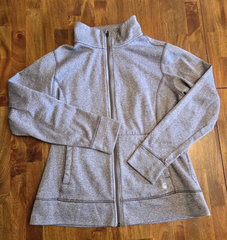 Carhartt Force Extreme Women Heather Mauve Full Zip Fleece Lined Jacket Large