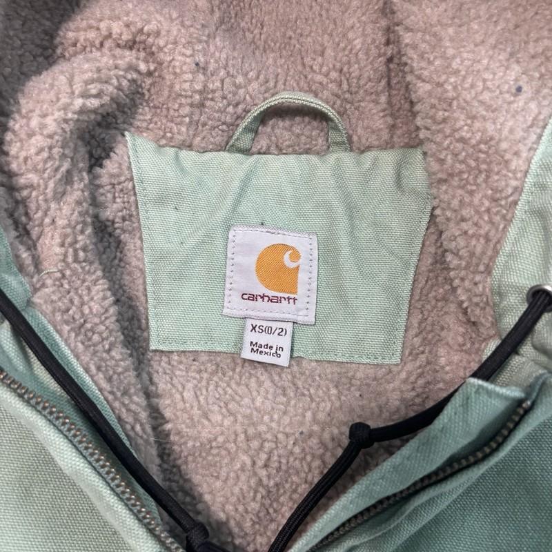 Carhartt Jacket Women's XS Coastline Green Sandstone Sherpa Lined