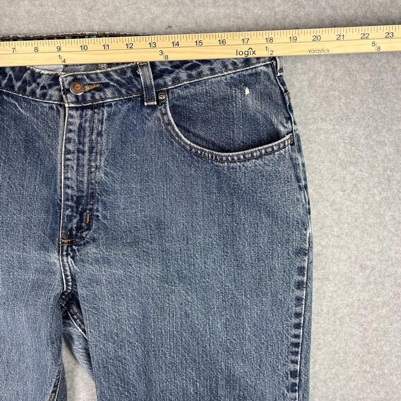 Carhartt Jeans Womens 16x32 Blue Denim Relaxed Fit Workwear Straight Leg Pants