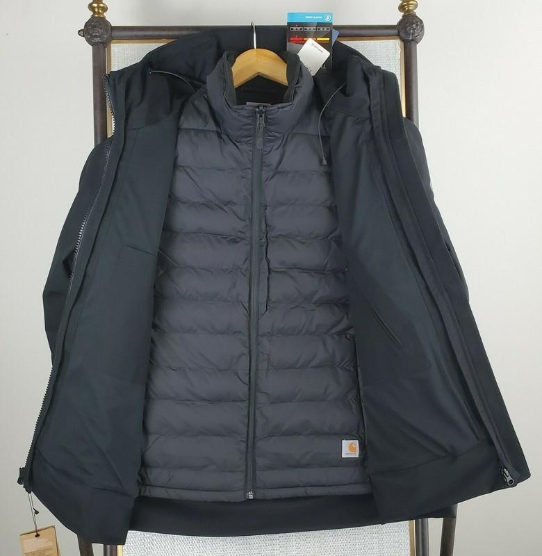 CARHARTT NEW $229 Womens Size 2XL Black 3 In 1 Quick Duck Sawtooth Jacket Coat