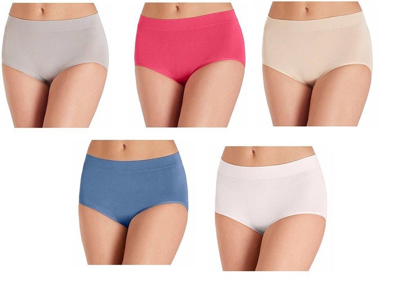 CAROLE HOCHMAN Women's Seamless Brief 5 Pack Of Underwear C41