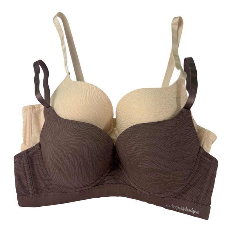 Catherine Malandrino Women's 2-pack Demi Bra Size 34B 34C 36B 36C 38B 38C