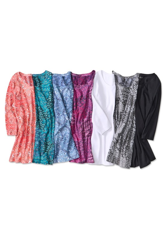 Catherines Women's Plus Size Petite Suprema Feather Together Tee