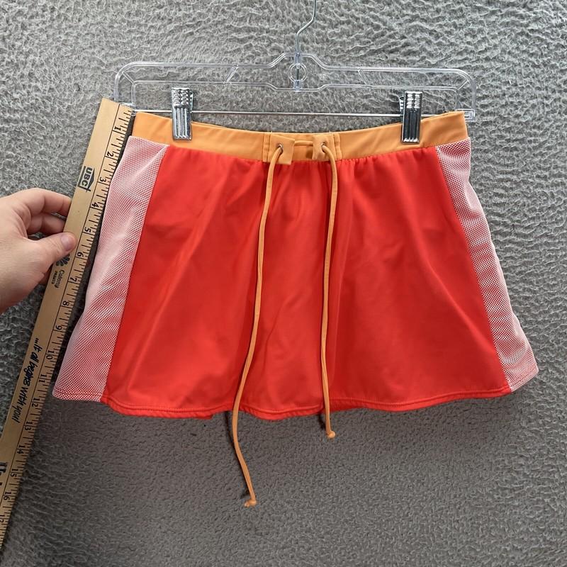 Cazimi Swim Skirt Womens 10 Multicolor Skort Bottoms Pool Beach Swimming