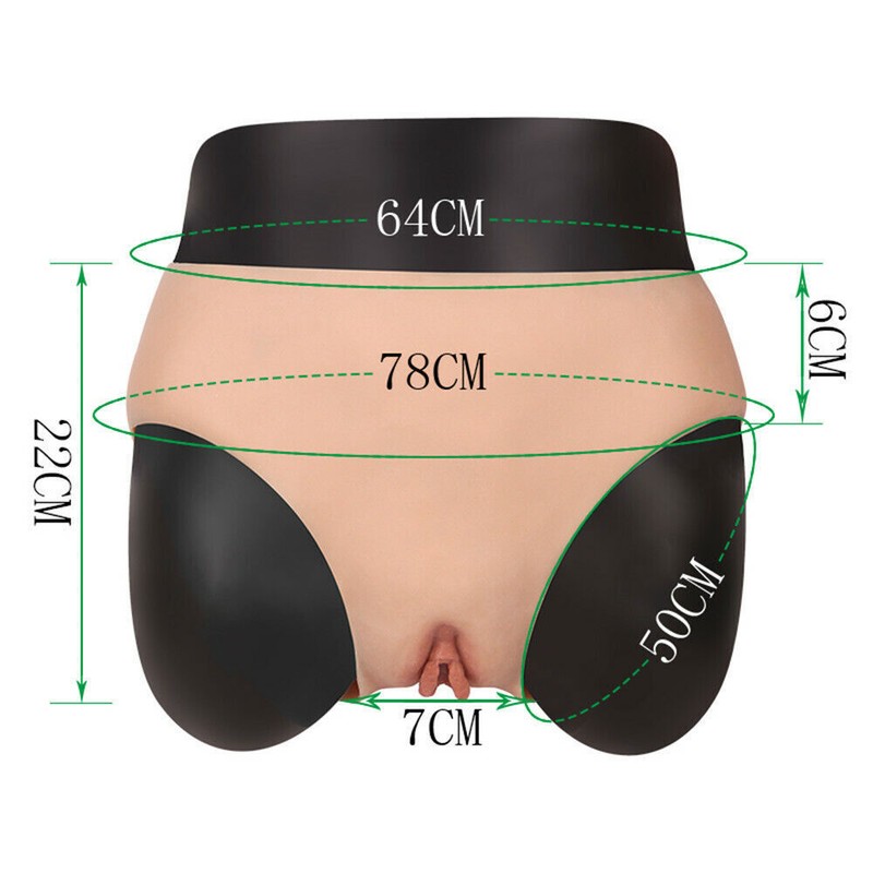 CDS Silicone Fake Vagina Shorts Panty HipShaping Pants For Crossdresser