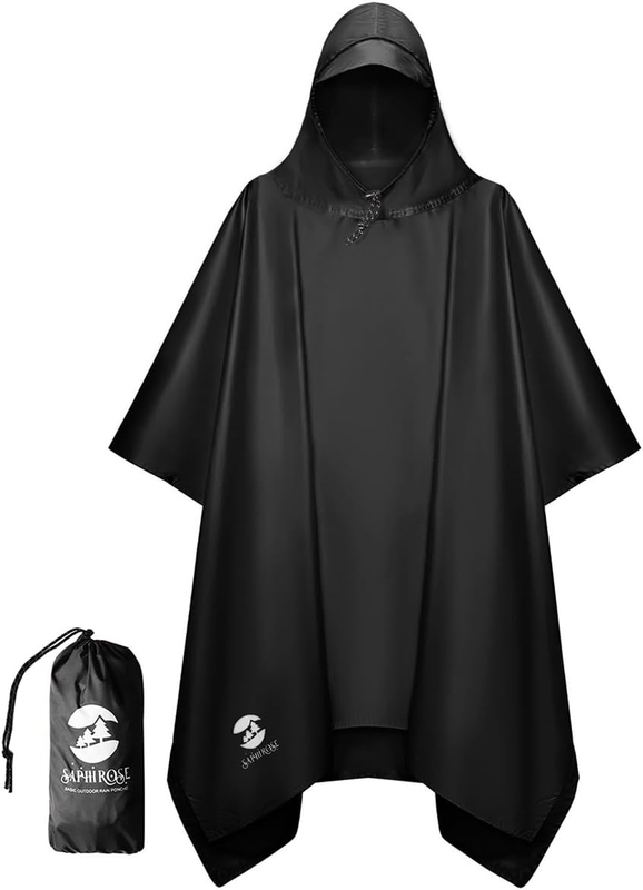 Chaqueta impermeable con capucha y poncho de lluvia