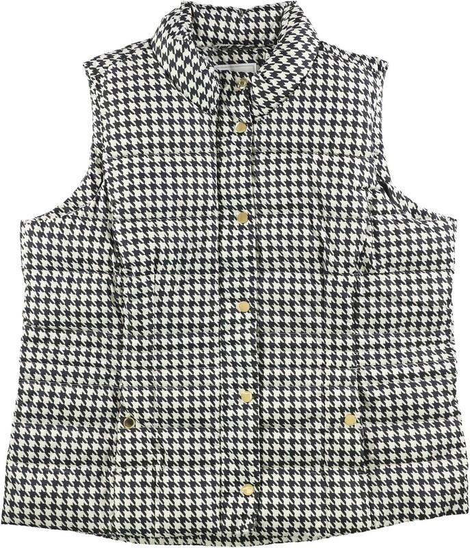 Charter Club Womens Printed Quilted Vest
