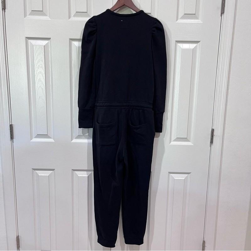 Chaser Puff Sleeve Zip Up Drawstring Sweatsuit Jogger Jumpsuit Women's Size M