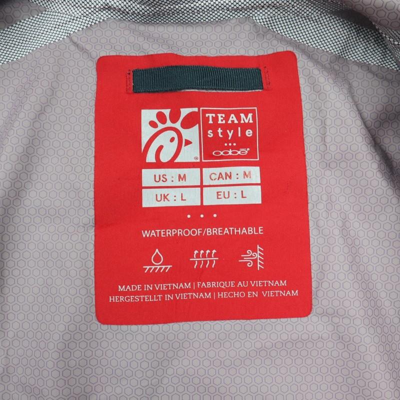 Chic Fil A Rain Jacket Medium Waterproof Breathable Team Style Red Hooded