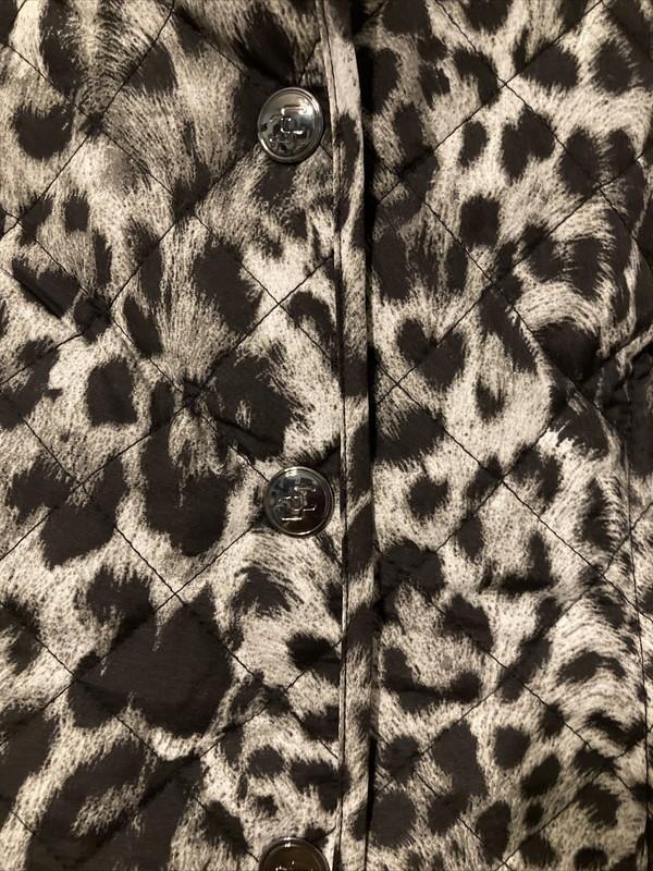 Chico's Black Label Black/Gray/White Snow Leopard Quilted Jacket Size 0(4/6) NWT