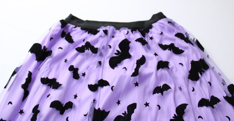 Chicwish Women's Velvet Bats Mesh Tulle Midi Skirt - Assorted Colors & Sizes NWT