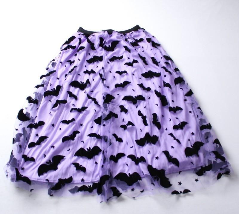 Chicwish Women's Velvet Bats Mesh Tulle Midi Skirt - Assorted Colors & Sizes NWT