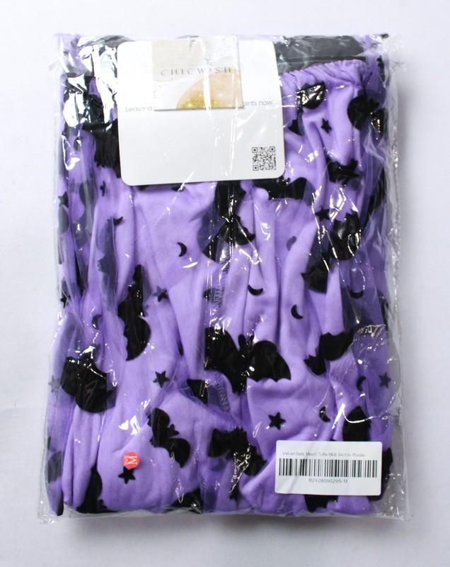 Chicwish Women's Velvet Bats Mesh Tulle Midi Skirt - Assorted Colors & Sizes NWT