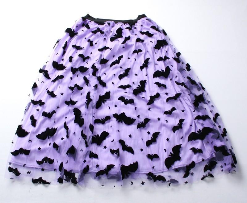 Chicwish Women's Velvet Bats Mesh Tulle Midi Skirt - Assorted Colors & Sizes NWT
