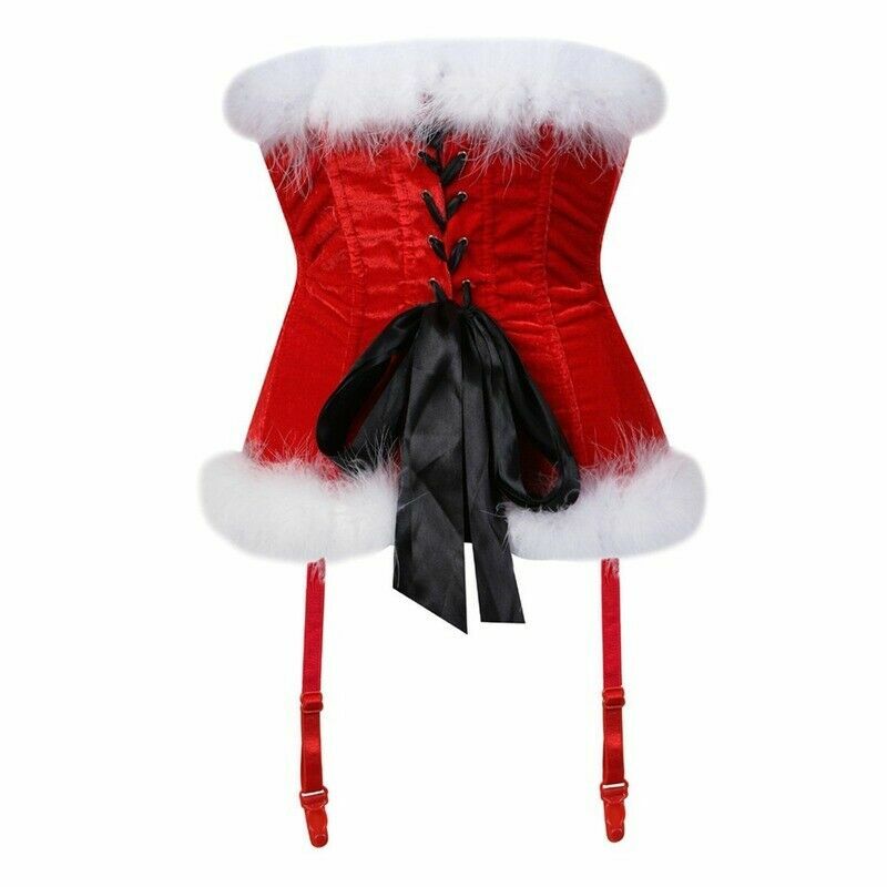 Christmas Corset With Garter Belt Trainer