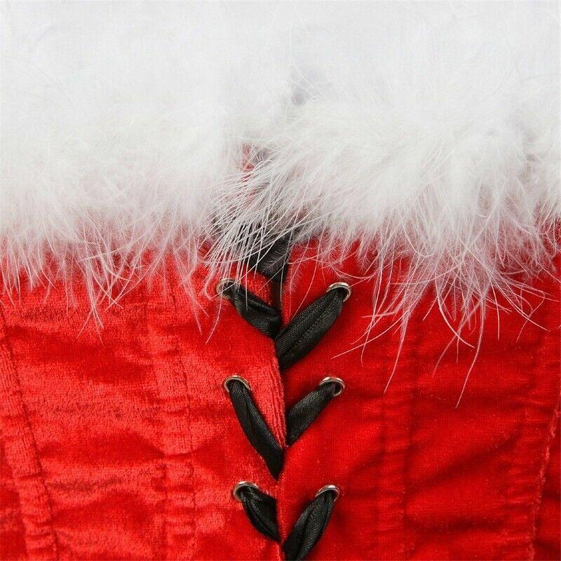 Christmas Corset With Garter Belt Trainer