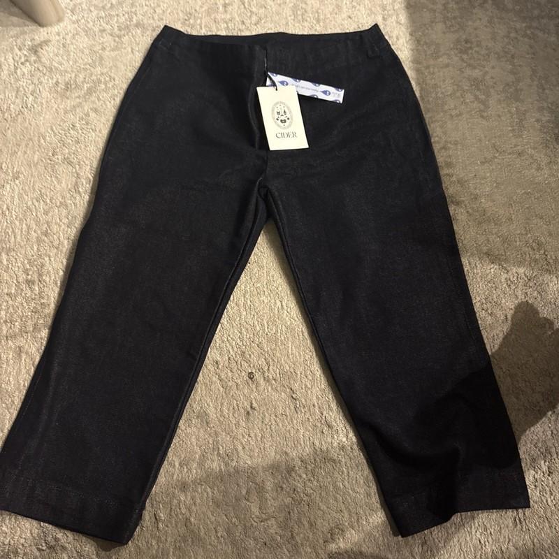 Cider Small Denim Capris New With Tags Dark Blue With Pockets