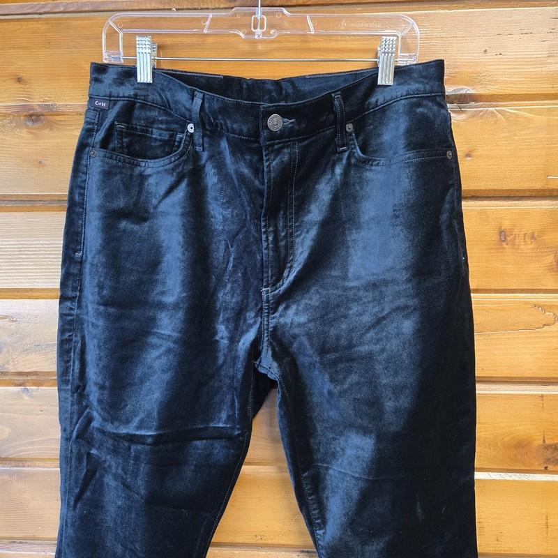 Citizens Of Humanity Demy Cropped Flare Velvet Jeans Deep Teal Size 32