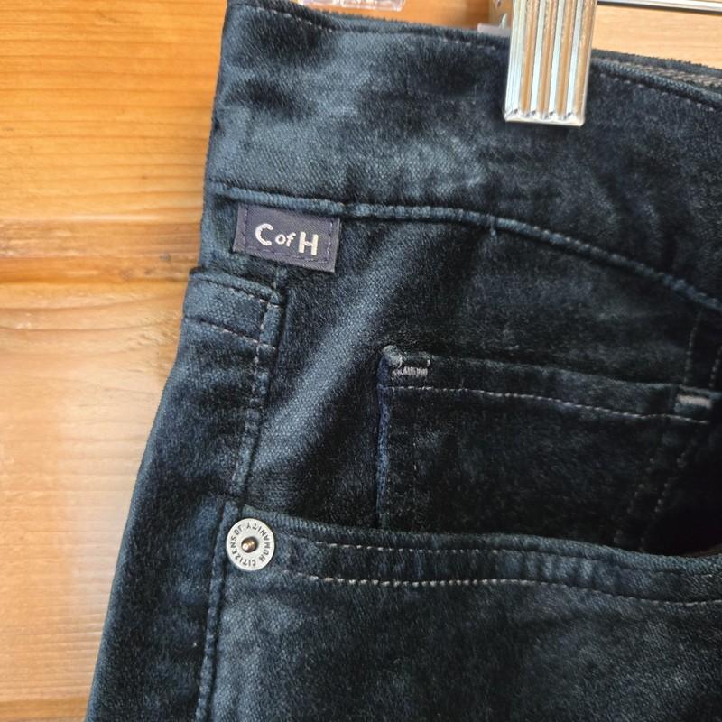 Citizens Of Humanity Demy Cropped Flare Velvet Jeans Deep Teal Size 32