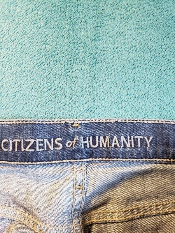 Citizens Of Humanity Jeans Sz 27 Womens Blue Stretch Ava Low Rise Straight