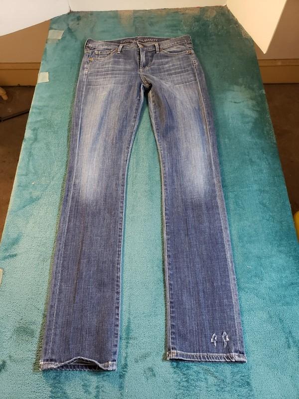 Citizens of Humanity Jeans Sz 27 Womens Blue Stretch Ava Low Rise Straight