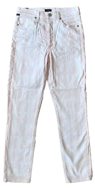 Citizens Of Humanity Women’s Sz 27 Olivia Crop High Rise Slim Stripy Jeans