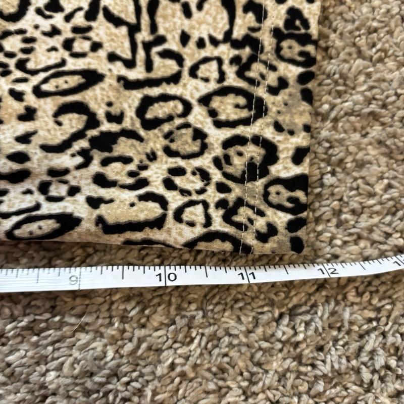 Clara Sun Woo Signature 3/4 Sleeve Jumpsuit Cheetah Leopard Size XS Made In USA