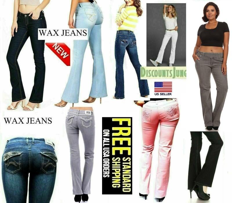 CLASH / Wax Jeans WOMENS Denim Stretch Bootcut & Skinny JEANS Pants
