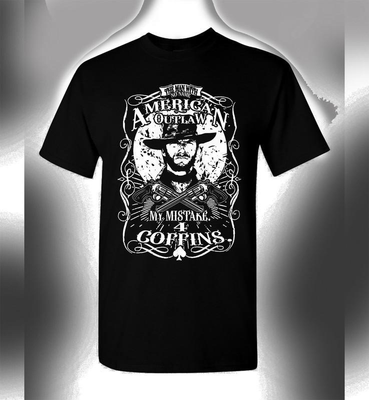 Clint Eastwood T-Shirt Fistful Of Dollars Cowboy Shirt The Outlaw Josey Wales