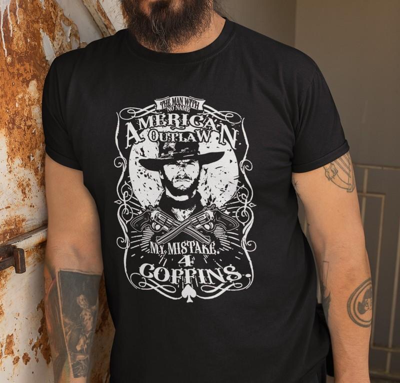 Clint Eastwood T-Shirt Fistful Of Dollars Cowboy Shirt The Outlaw Josey Wales