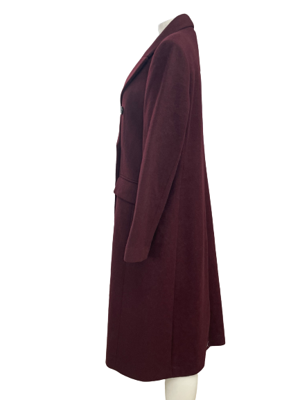 Club Monaco Women Jemma Coat Burgundy NWT $459.00