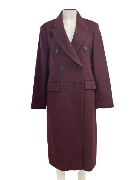 Club Monaco Women Jemma Coat Burgundy NWT $459.00