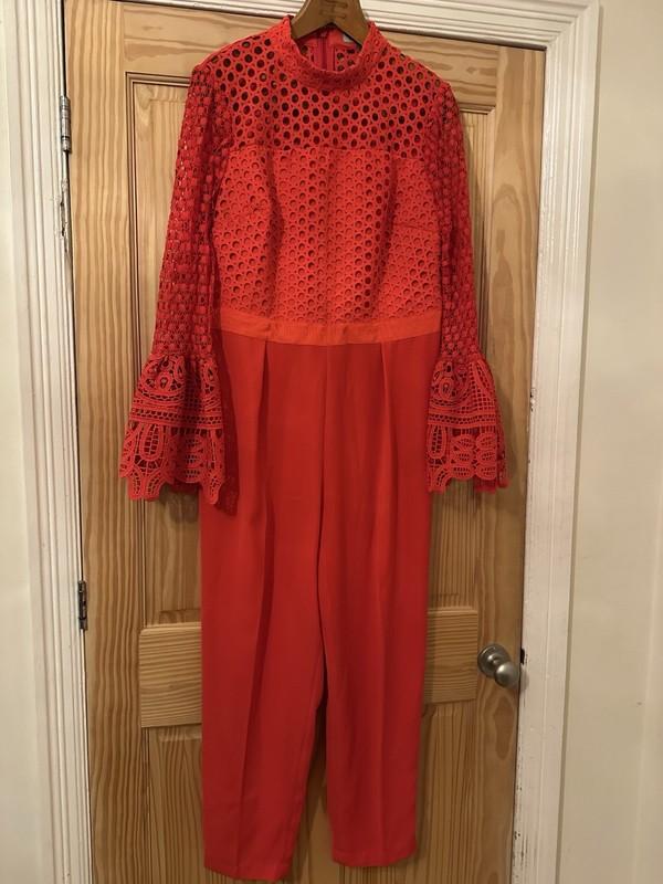 Coast Jumpsuit Size 16 Crochet Long Sleeves Wedding Races