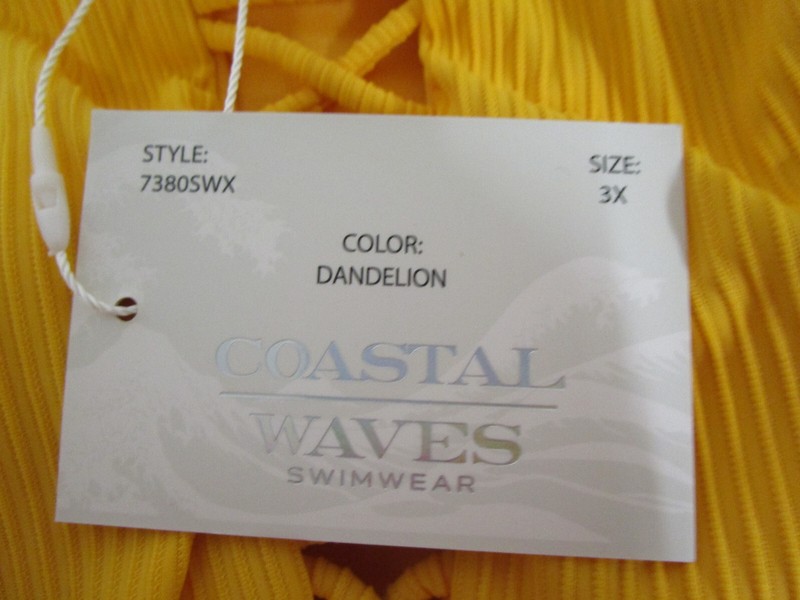 Coastal Waves Swimming Suit One Piece NWT Size 3X Swimwear