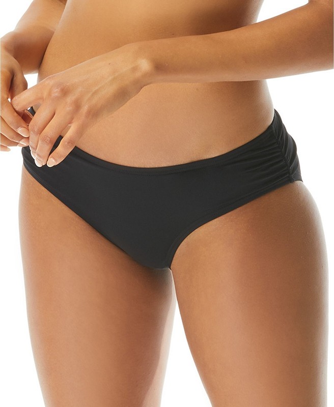 Coco Reef Ruched Hipster Bikini Bottoms Black Size XL