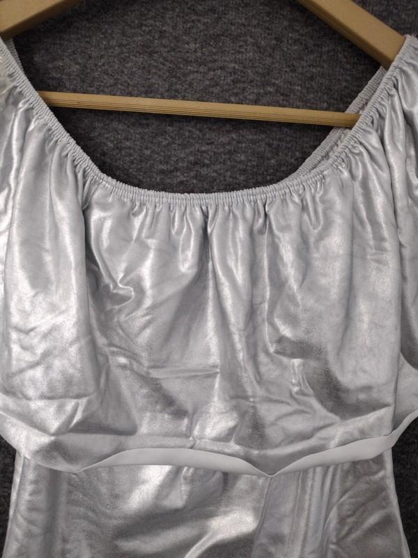 Codigo Silver S Bathing Suit Ruffles Off Shoulder One Piece Cheeky