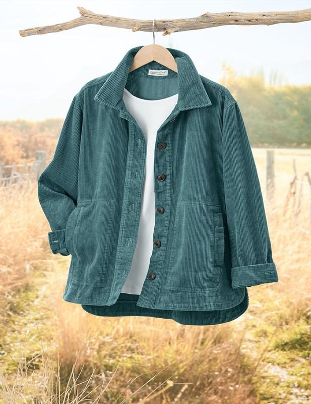 Coldwater Creek Braeburn Corduroy Shirt Jacket 3 Color Available