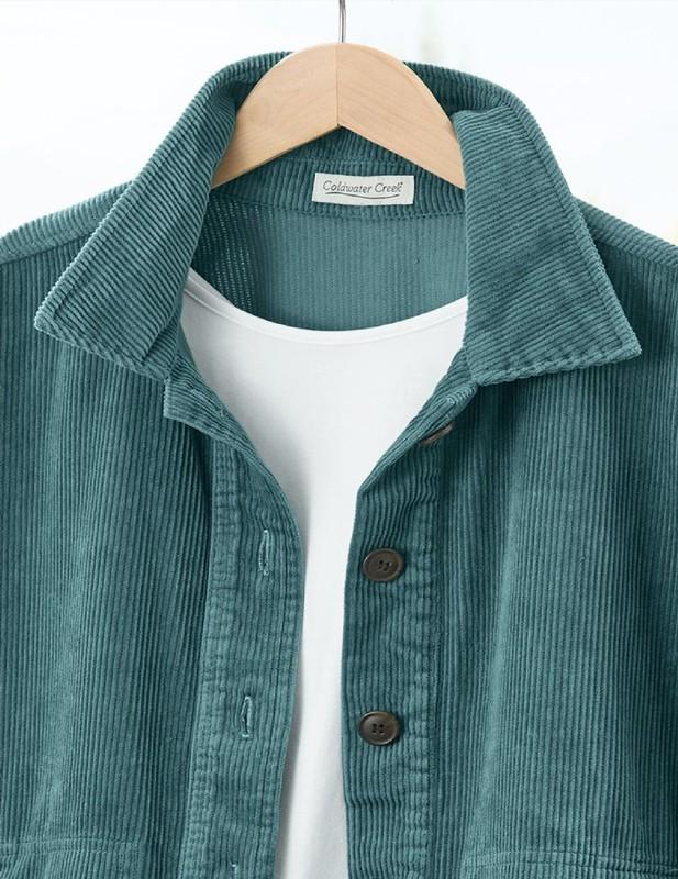 Coldwater Creek Braeburn Corduroy Shirt Jacket 3 Color Available