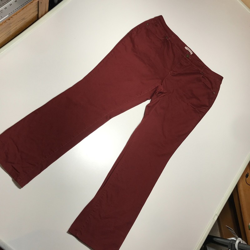 Coldwater Creek Jeans Size 18 Rust Orange Stretch Straight Flattering Silhouette