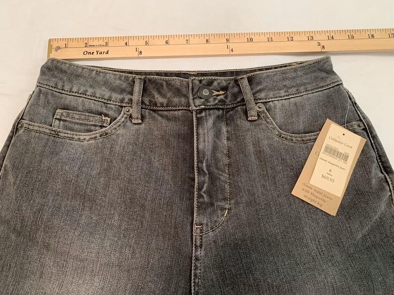 Coldwater Creek Jeans Womens Size 6 Light Wash Black (J128) New NWT